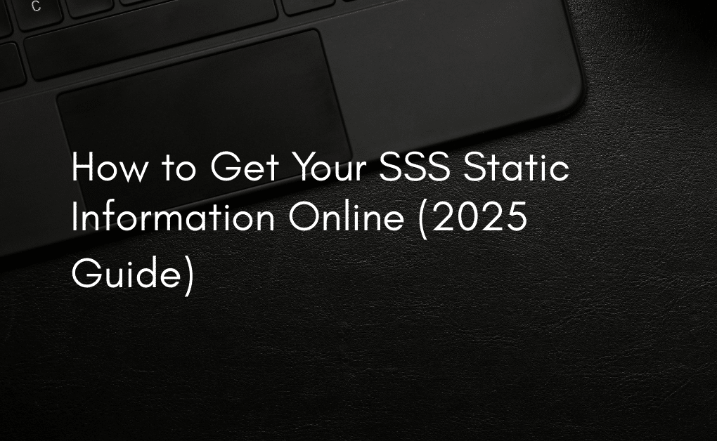 How to Get Your SSS Static Information Online (2025 Guide)